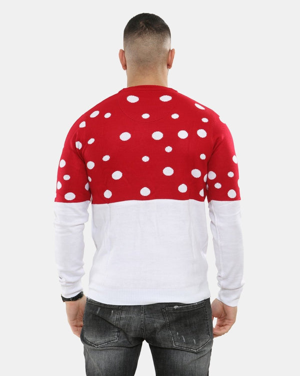 Noroze Men Merry Elf Red Christmas Jumper