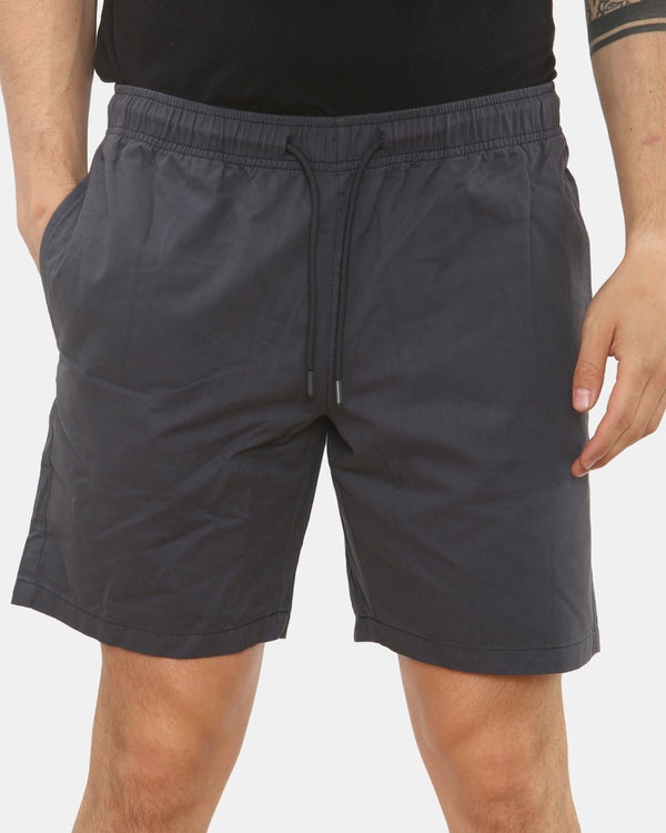 Noroze Mens Navy Shorts Elastic Waist