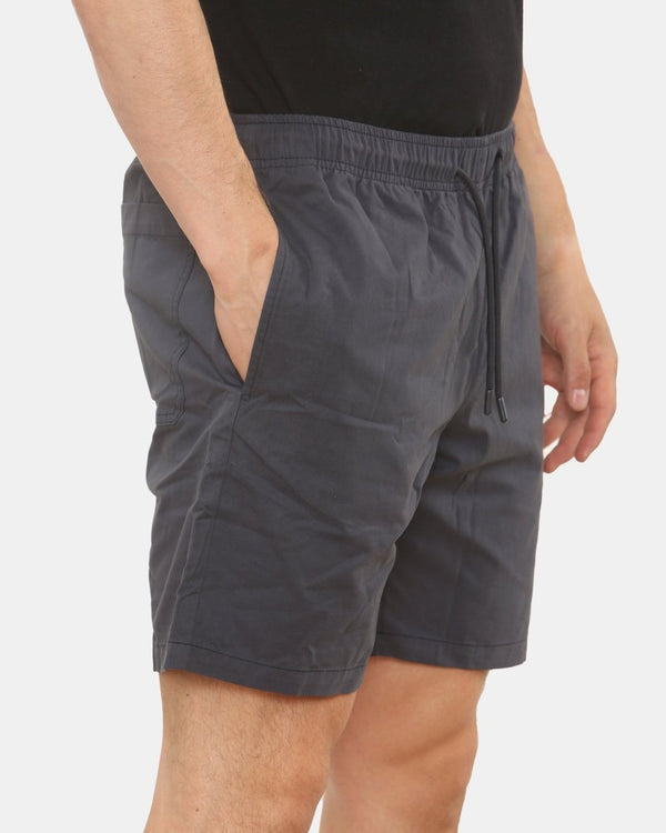 Noroze Mens Navy Shorts Elastic Waist