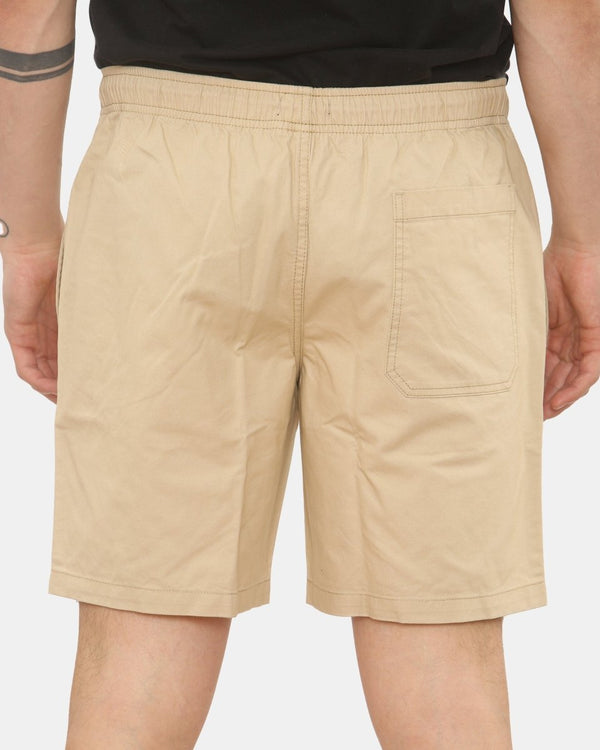 Noroze Mens Stone Shorts Elastic Waist