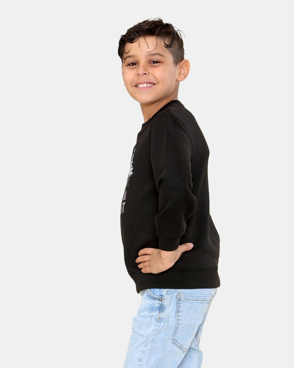 Noroze Merry & Bright Kids Black Christmas Jumpers