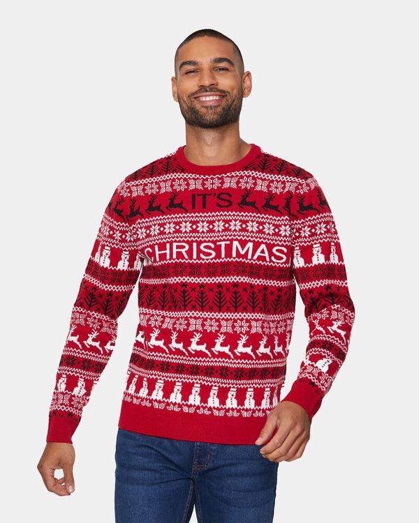 noroze Merry Christmas Red Festive Jumper
