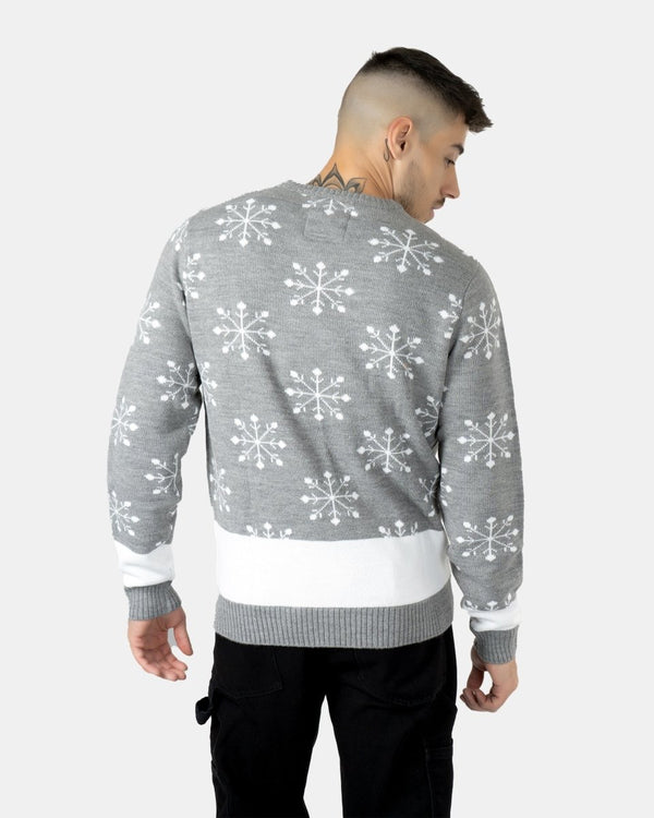 Noroze Mid-grey Knitted Long Sleeves Sweater