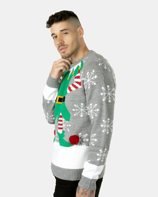 Noroze Mid-grey Knitted Long Sleeves Sweater