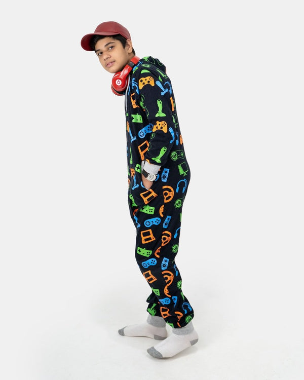 Noroze Navy Kids Gaming Onesie