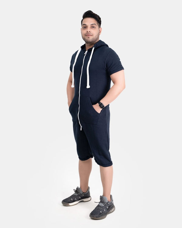 Noroze Navy Men One-Piece Jumpsuit