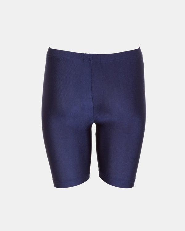 Noroze Navy Shiny Nylon Lycra Shorts: