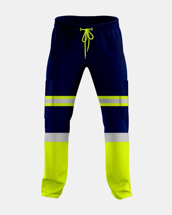 noroze Neon Green/Navy Hi Vis Trousers - 1