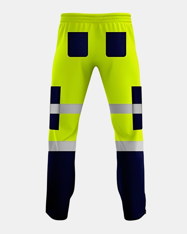 Noroze Neon Green/Navy Hi Vis Trousers - 3