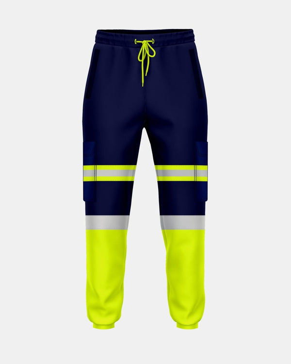 noroze Neon Green/Navy Hi Vis Trousers - 5