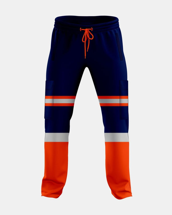 noroze Neon Orange/Navy Hi Vis Trousers - 1