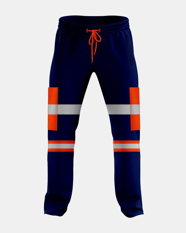 noroze Neon Orange/Navy Hi Vis Trousers - 2