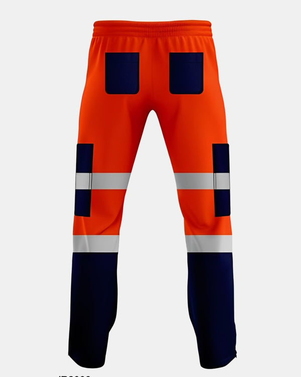 Noroze Neon Orange/Navy Hi Vis Trousers - 3