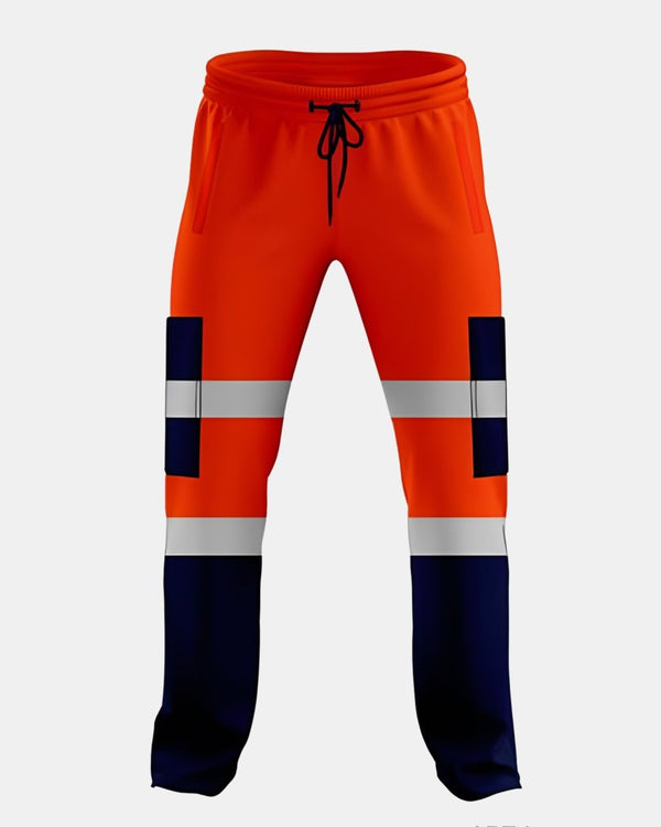 noroze Neon Orange/Navy Hi Vis Trousers - 3
