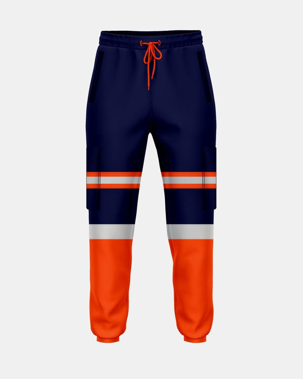 noroze Neon Orange/Navy Hi Vis Trousers - 5