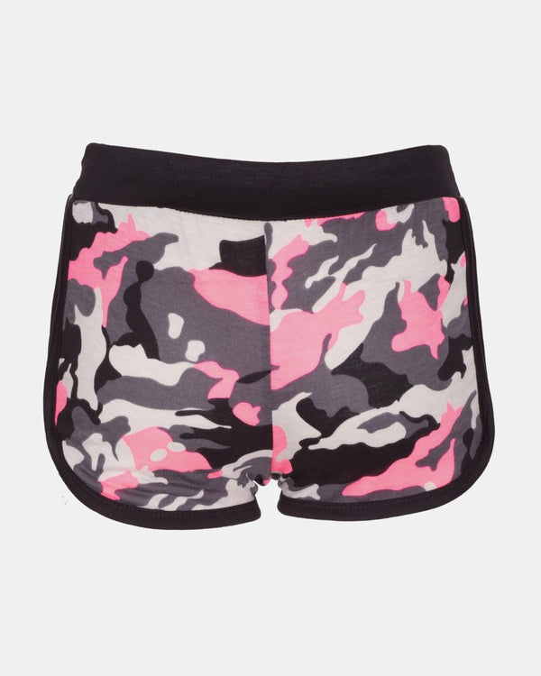 Noroze Pink Camo Fleck Summer Kids Short