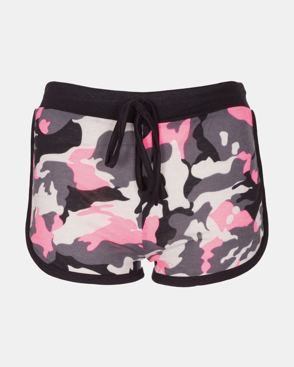 noroze Pink Camouflage Summer Shorts