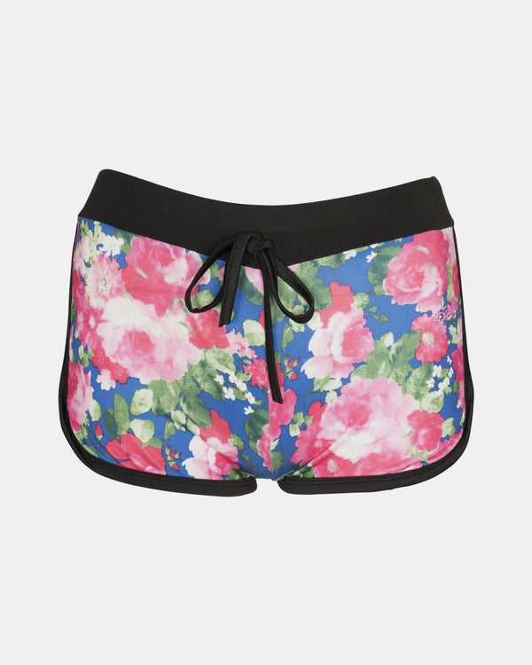 noroze Pink Floral Print Casual Shorts