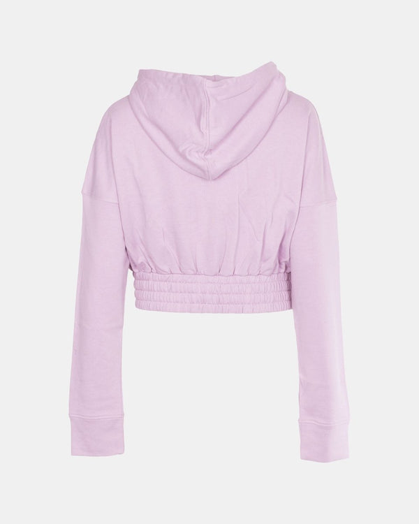 Noroze Pink Ladies Zip-Crop Hoodie