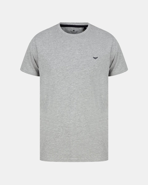 noroze Plain Grey Short Sleeve T-Shirt