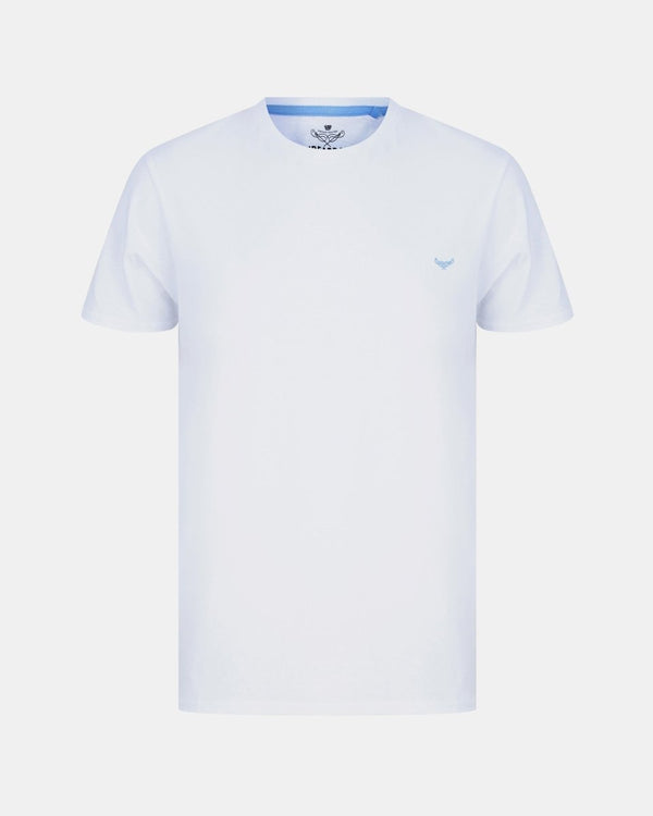 noroze Plain White Short Sleeve T-Shirt