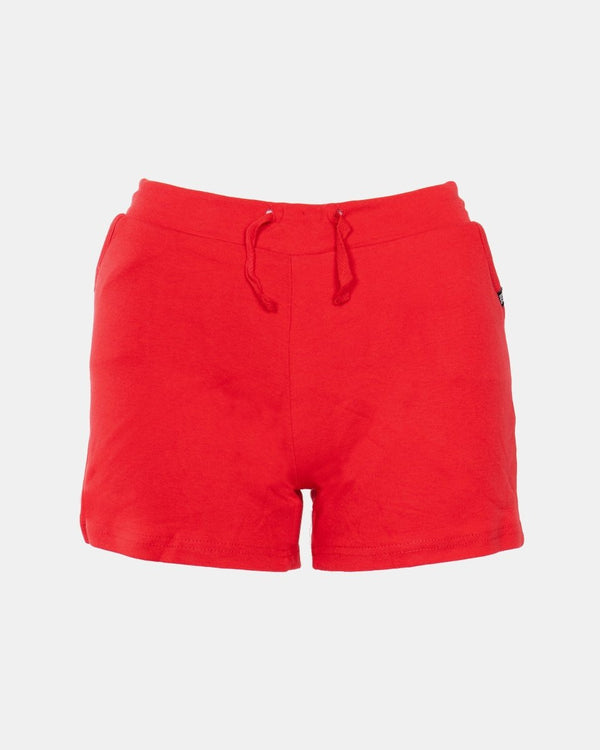 Noroze Red Casual Summer Plain Shorts