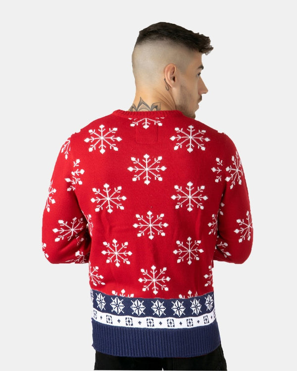 Noroze Red Ho Ho Santa Printed Jumper