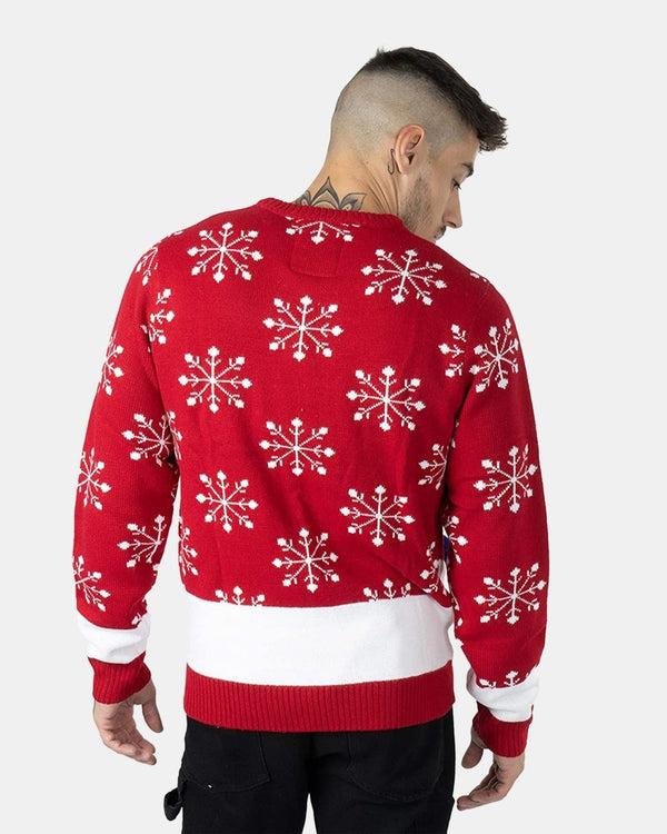 Noroze Red Knitted Long Sleeves Sweater