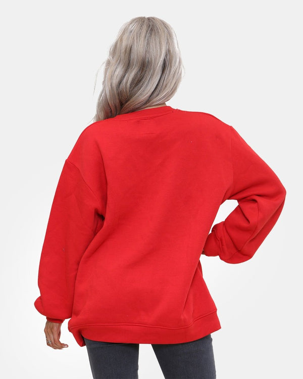 Noroze Red Women Football's Christmas Jumpers