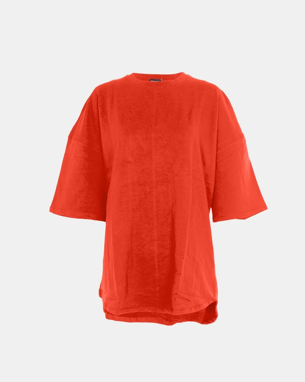 Noroze Red Women Loose Baggy Oversized T-Shirt