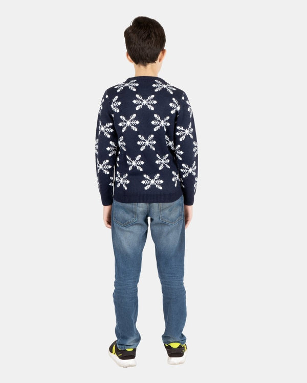 Noroze Rocking Navy Kids Christmas Jumpers