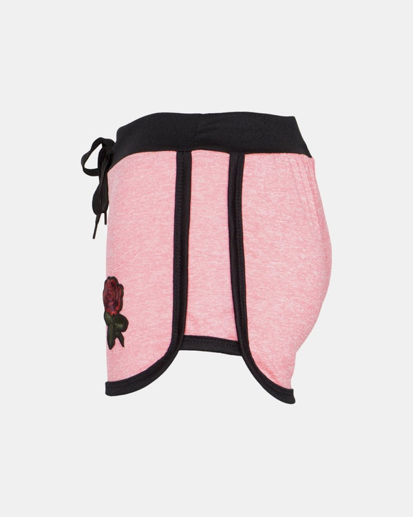 Noroze Rose Print- Pink Fleck Summer Kids Short