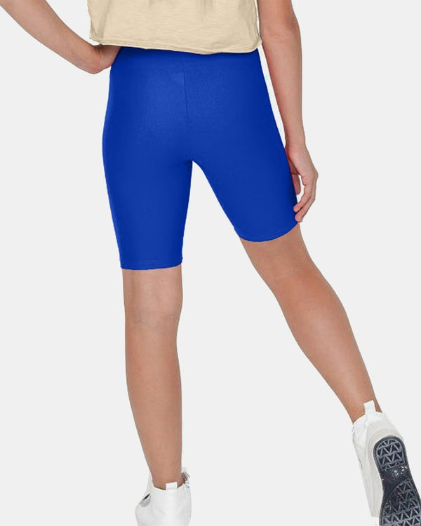Noroze Royal Blue Shiny Nylon Lycra Shorts
