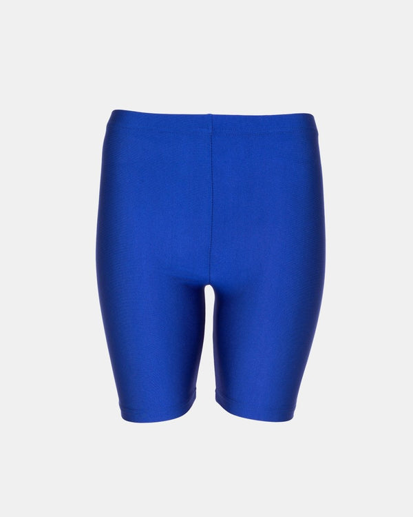 noroze Royal Blue Shiny Nylon Lycra Shorts