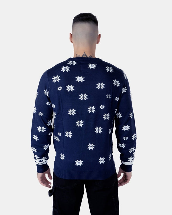 Noroze Santa To The Pub Navy Novelty Jumpers