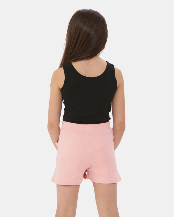 Noroze Shell Pink Casual Summer Plain Shorts