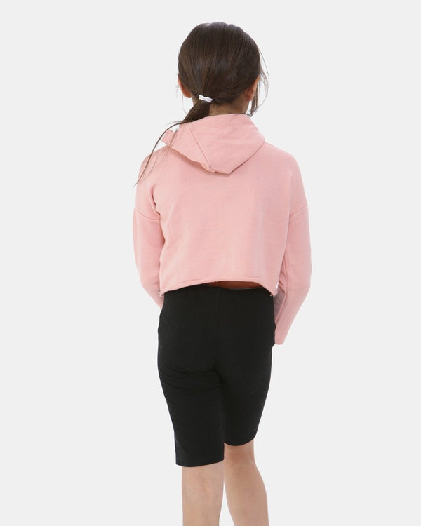 Noroze Shell Pink Girl's Long-Sleeve Hoodie