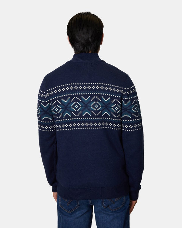 Noroze Snowman Mens Navy Christmas Jumper
