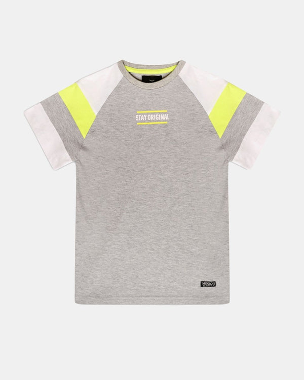 noroze Stay Original Grey Marl Boys T-Shirt