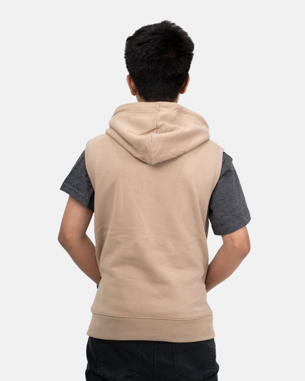 Noroze Stone Kid's Sleeveless Casual Hoodie