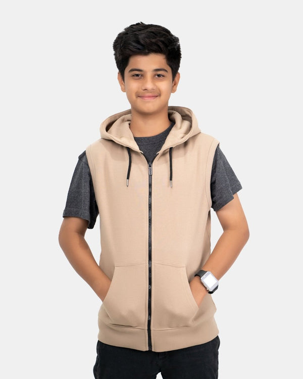 noroze Stone Kid's Sleeveless Casual Hoodie