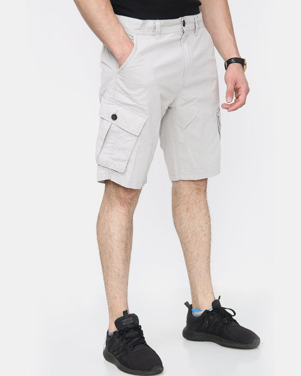 Noroze Stone Knee Length Cargo Shorts