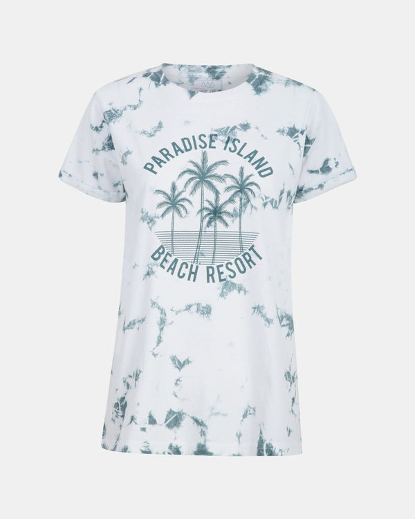 noroze Tie Dye Khaki Womens T-Shirt