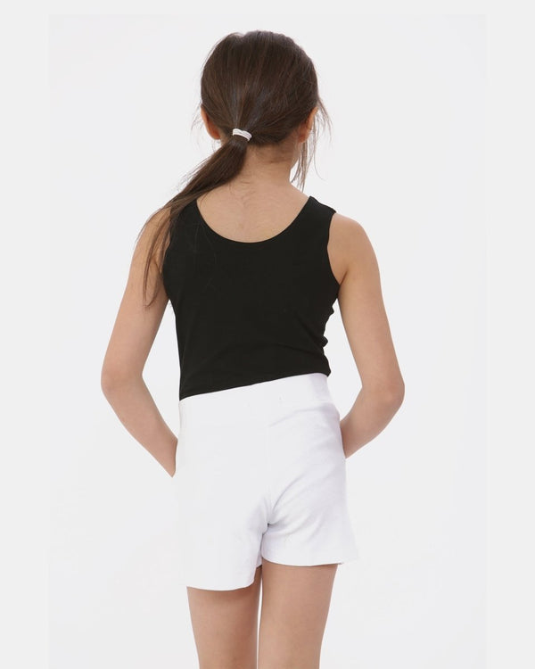 Noroze White Casual Summer Plain Shorts