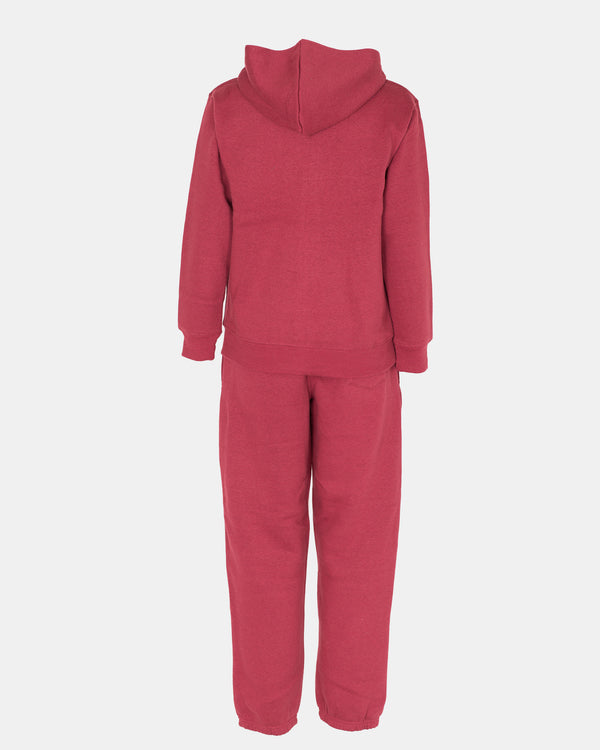 Noroze Wine Kids Plain Hooded Tracksuit