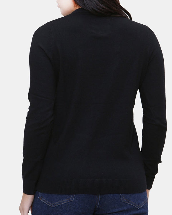 Noroze Women Black Bauble Bells Christmas Jumper