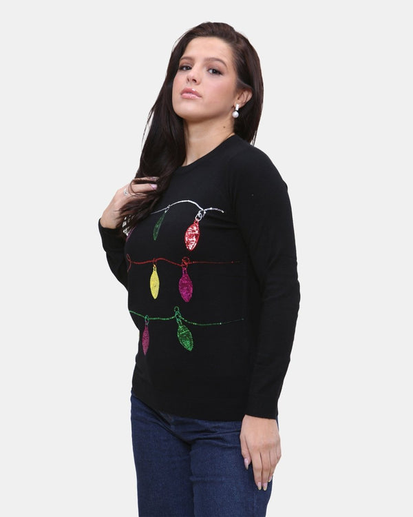 Noroze Women Black Jingle Bell Christmas Jumper