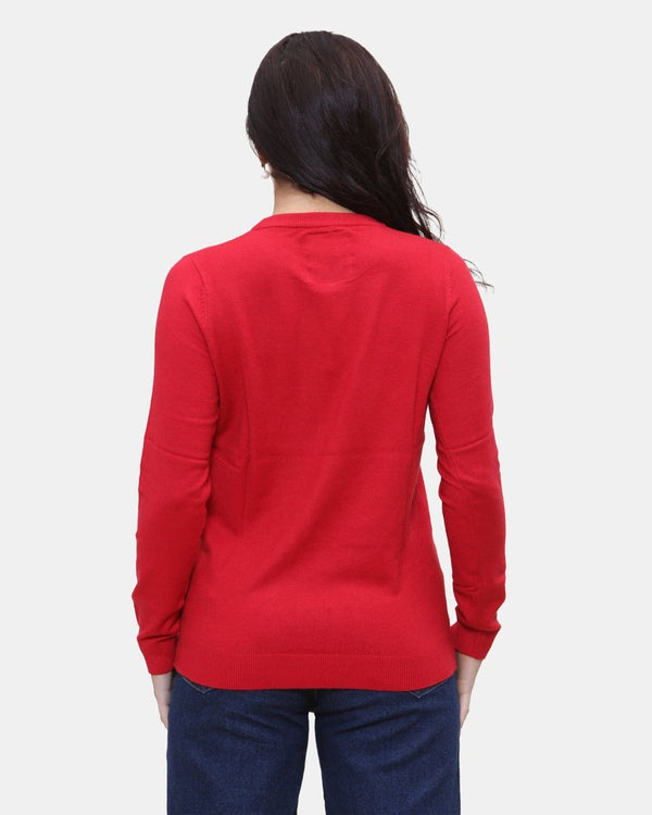 Noroze Women Red Jingle Bell Christmas Jumper