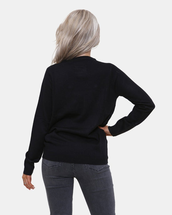 Noroze Women Reindeer Stars Red Jumper