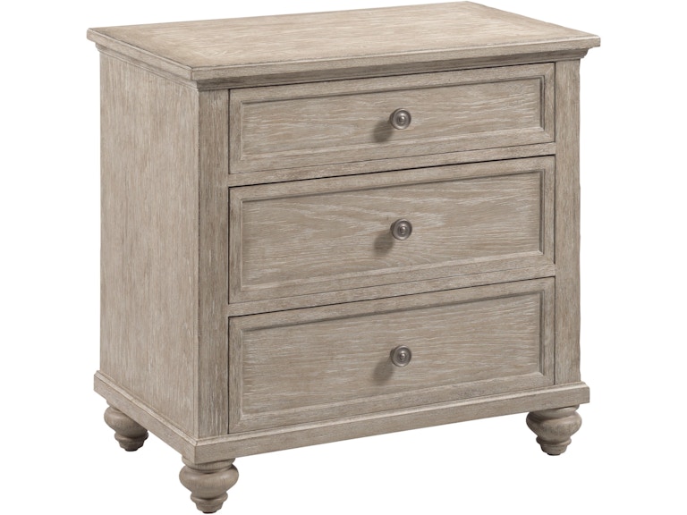 norrwood American Drew Bedroom Miriam Three Drawer Straight Nightstand - Breve 309-421B at Norwood Furniture